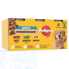PEDIGREE Terrines Veau/Poulet/Agneau 410g