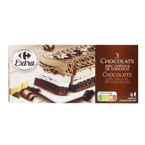 CARREFOUR Feuilletés aux 3 Chocolats 322g