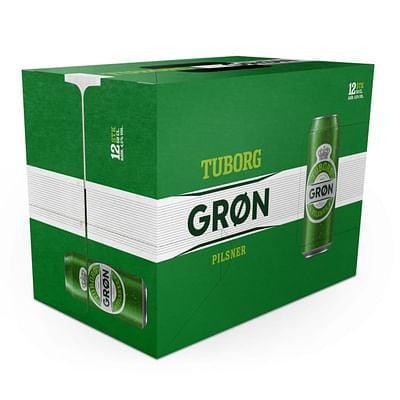 Tuborg Green 0,5L 12pk dós AFHENDIST KALDUR