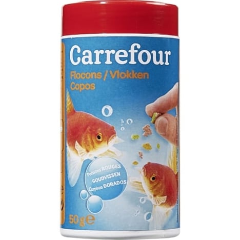 CARREFOUR Flocons pour Poissons Rouges 50 g
