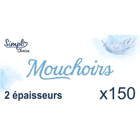 SANITEX Mouchoirs en Boîte Pack de 150