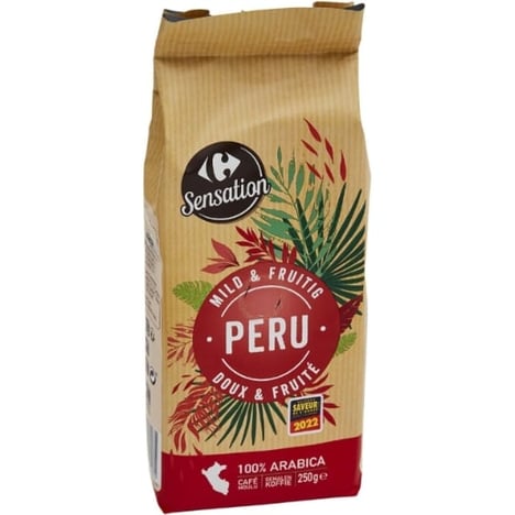 CARREFOUR Café Pur Arabica du Pérou 250 g