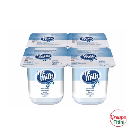 ME MILK Yaourt Fraise Pack de 4x120 g