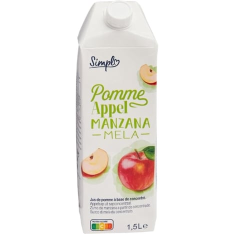 PP BLANC Jus de Pomme Pure 1,5 L