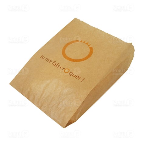 CARREFOUR Sacs Croissants "Tu me fais Croquer" N°3 Lot de 1000