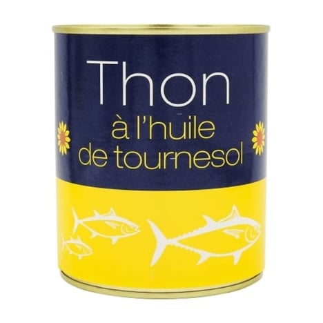 NO&VA Thon en Morceaux à l'Huile de Tournesol 800 g