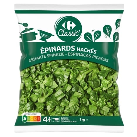 CARREFOUR Épinards Locaux Surgelés 1L