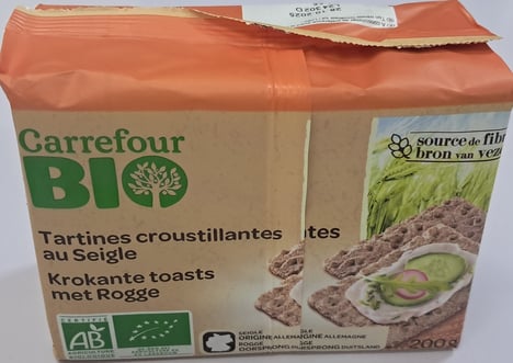 CARREFOUR BIO Tartines Croustillantes Seigle 200g