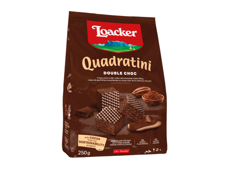 LOACKER Quadratini Double Chocolat 125 g