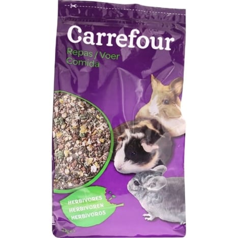 CARREFOUR Repas pour Rongeur Herbivore 3kg