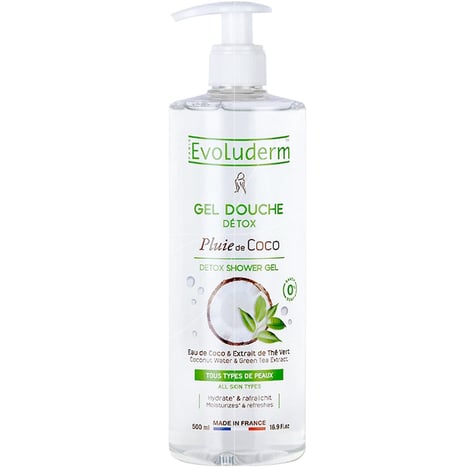 EVOLUDERM Gel Douche Pluie de Coco 500 ml