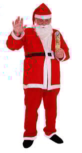 DÉCO Costume de Père Noël 5 Pièces