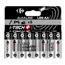 CARREFOUR RAYMAX Piles LR6/AA I-Tech+ Pack de 8