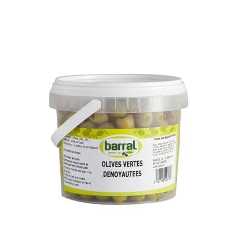 BARRAL Olives Vertes Dénoyautées Boîte 5/1
