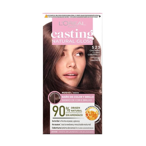 CASTING NATURAL GLOSS Coloration Châtain Clair Noisette N°523