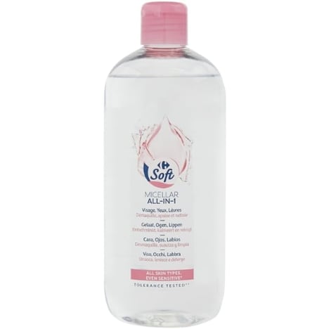 CARREFOUR Eau Micellaire Tout-en-Un Peaux Sensibles 500 ml