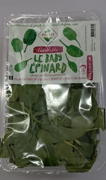 SALADE Épinard Atlantic 125g Import France par Avion