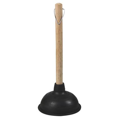 POL HOP Dégorgeoir Ventouse Manche en Bois FSC 28 cm