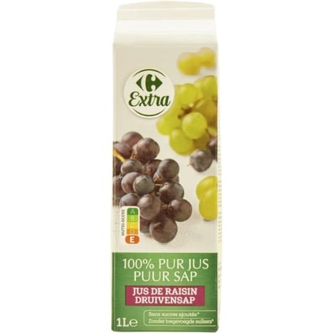 CARREFOUR Pur Jus de Raisin 1 L