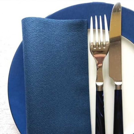 JOKER Serviettes Bleu Marine 40 x 40 cm 2 Plis Lot de 50
