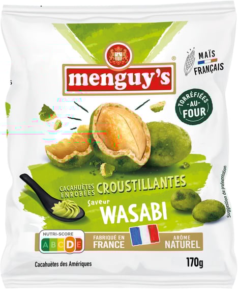 MENGUY'S Cacahuètes Enrobées Wasabi 170 g