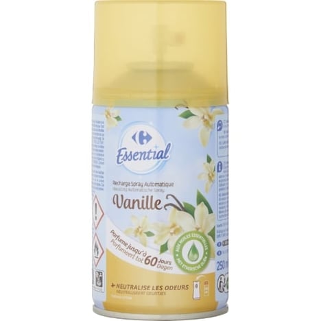 CARREFOUR Recharge Désodorisant Parfum Vanille 250 ml