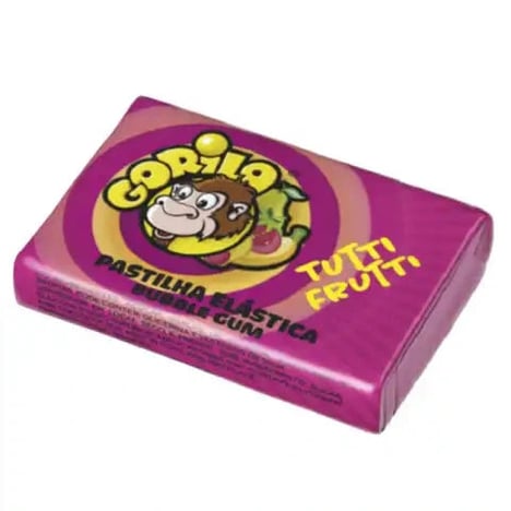 GORILA Mini Power Chewing-gum Tutti-Frutti Lot de 100 x 3 g