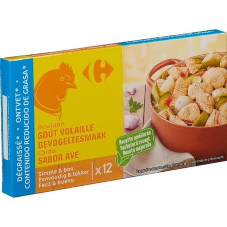 CARREFOUR Bouillon de Volaille Dégraissé 12x10 g