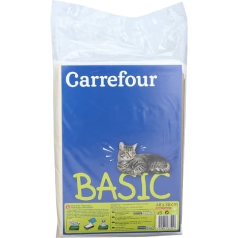 CARREFOUR Sac à Litière Grand Modèle avec Fond Carton