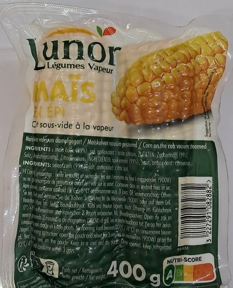 LUNOR Maïs en Épi 400g