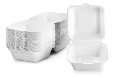 BFOODING Boîtes Burger en Bagasse Pack de 50
