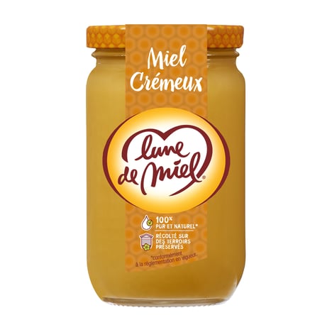 LUNE DE MIEL Miel Crémeux 375g