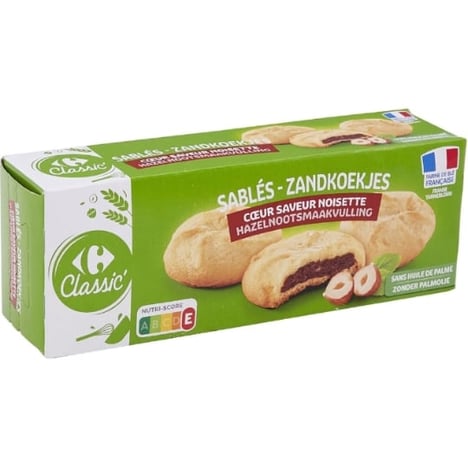CARREFOUR Sablés Cœur à la Noisette 100 g