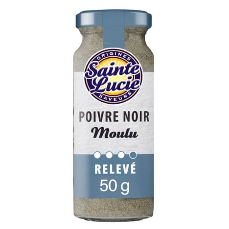 SAINTE LUCIE Poivre Noir Moulu 50 g