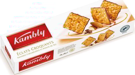 KAMBLY Éclats Croquants aux Amandes Caramélisées 90 g