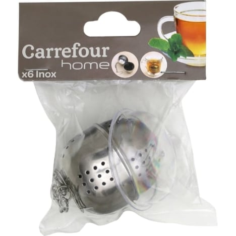 CARREFOUR HOME Boule à Thé en Inox