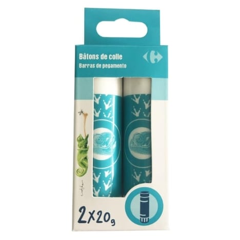 CARREFOUR Bâtons de Colle 20g Pack de 2
