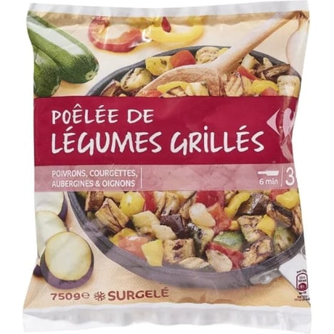 CARREFOUR Poêlée de Légumes Grillés Surgelés 750g