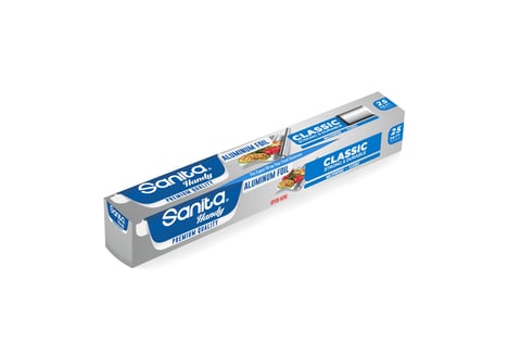 SANITA Papier Aluminium 50 Pieds Carrés x 12 cm