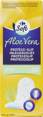 CARREFOUR Protège-Slips Normal à l'Aloé Véra 30 unités