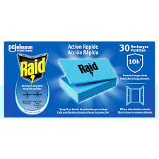 RAID Recharges Plaquettes Anti-Moustiques 30 Pièces