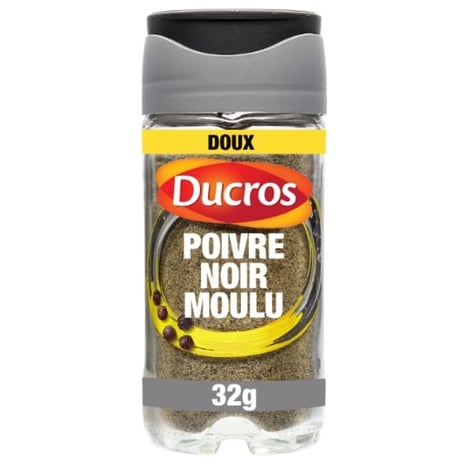 DUCROS Poivre Noir Moulu Doux N°5 32g