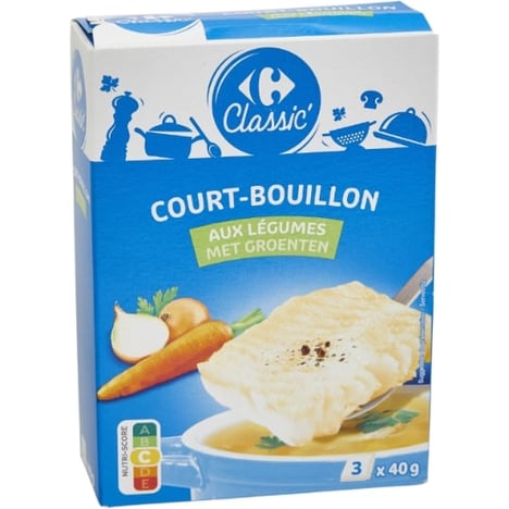 CARREFOUR Court-Bouillon Pack de 3x40 g