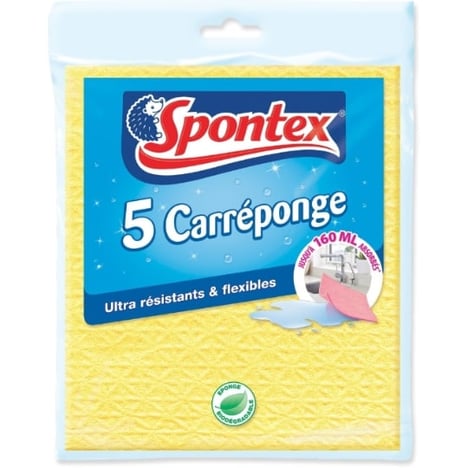 SPONTEX Éponges Carréponge Pack de 5
