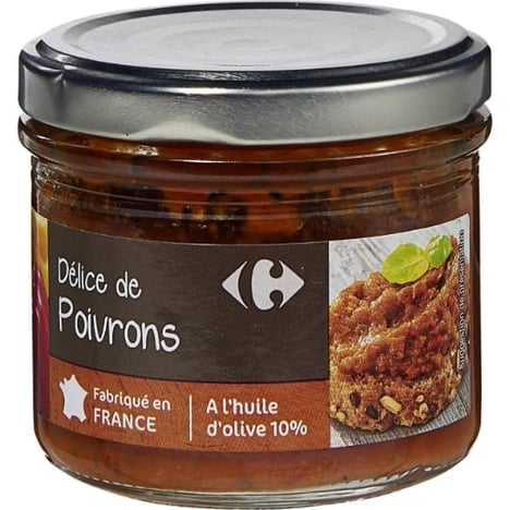 CARREFOUR Délices de Poivrons à Tartiner 100 g