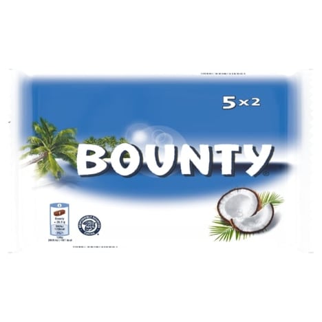 BOUNTY Barres Chocolatées au Lait 2x57 g