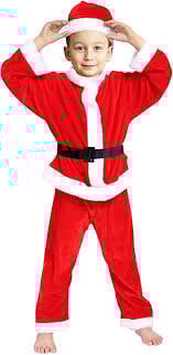 FÊTES Costume de Noël Garçon 4 Pièces