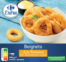 CARREFOUR Beignets de Calamars à la Romaine 500g Surgelés