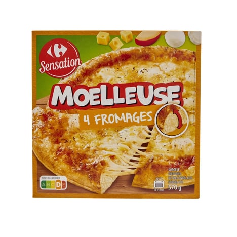 CARREFOUR Pizza Géante 4 Fromages 570 g