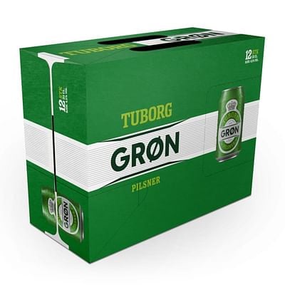 Tuborg Green 0,33L 12pk dós AFHENDIST KALDUR